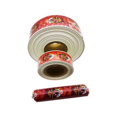 الغذاء الصف الحلال معتمد شعار مخصص مطبوعة غلاف السجق النايلون لنقانق اللحوم