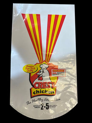 الجملة اللون الأبيض شعار مخصص طباعة أكياس الدجاج المجمد