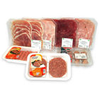 مستطيل PP PET اللحوم الطازجة صواني الطعام القابل للتصرف الحرارة ختم عالية الحاجز