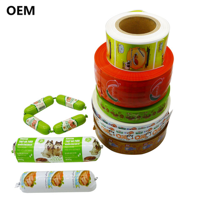 مختلف الألوان البلاستيكية متعددة الطبقات غطاء Flexography الطباعة النقانق غطاء للنقانق اللحوم