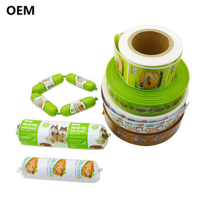 مختلف الألوان البلاستيكية متعددة الطبقات غطاء Flexography الطباعة النقانق غطاء للنقانق اللحوم