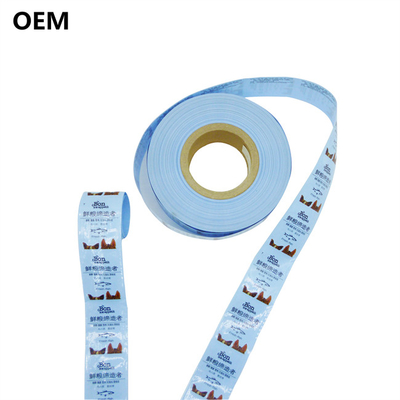 OEM Flexography طباعة البلاستيك غطاء الصف الغذائي غطاء النقانق البلاستيكية عديمة الرائحة