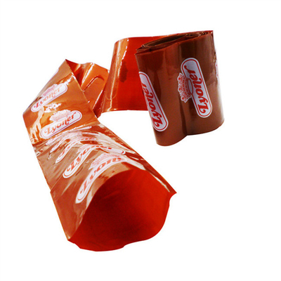 طلب كميات صغيرة طعام الدرجة الشعار Flexography الطباعة النقانق الاصطناعية غلاف للنقانق