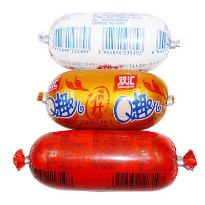 Kingred الغذاء الصف أغلفة السجق مخصص الطباعة الفلكسوغرافية شعار العلامة التجارية الغلاف