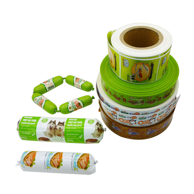 كيس النقانق الصف الغذائي كيس النقانق التعبئة والتغليف المخصصة Flexography الطباعة شعار العلامة التجارية كيس النقانق