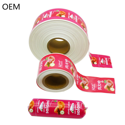 طباعة اللون Flexography Salami Casings مادة البولياميد البلاستيكية القذائف