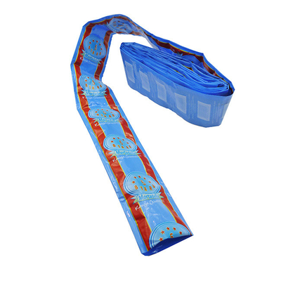 قشرة النقانق الاصطناعية الملونة المخصصة للطباعة flexography شعار العلامة التجارية لحوم التعبئة الغلاف النقانق
