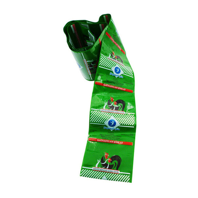 الطباعة flexography الملونة اللذيذة الصف النقانق غلاف النقانق البلاستيكية غلاف النقانق المخصصة العلامة التجارية