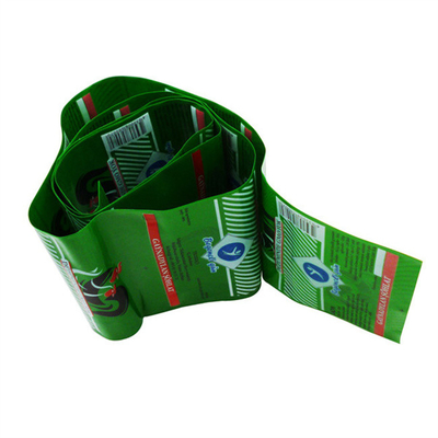 الطباعة flexography الملونة اللذيذة الصف النقانق غلاف النقانق البلاستيكية غلاف النقانق المخصصة العلامة التجارية