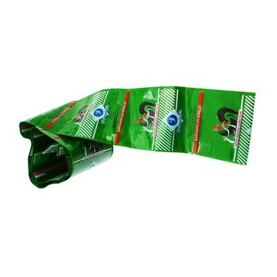 الطباعة flexography الملونة اللذيذة الصف النقانق غلاف النقانق البلاستيكية غلاف النقانق المخصصة العلامة التجارية