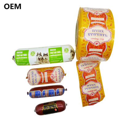 5 طبقات طباعة شعار أغلفة سجق بلاستيكية مخصصة