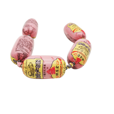 Food Grade OEM Printed Plastic Sausage Casings Colored For Sausages