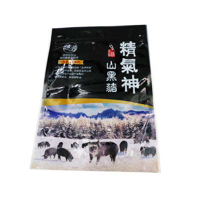 مواد تغليف أغذية لحوم البقر المجففة 26 سم * 18 سم حقيبة الوقوف Ziplock