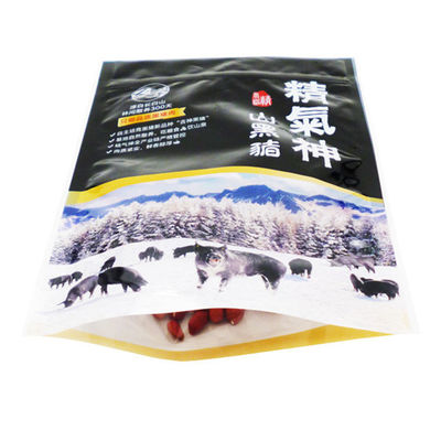 مواد تغليف أغذية لحوم البقر المجففة 26 سم * 18 سم حقيبة الوقوف Ziplock