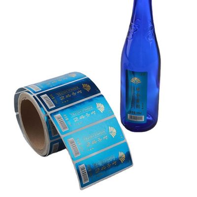 النبيذ المياه البيرة المطبوعة تسميات زجاجة ماء PVC PET التسمية ذاتية اللصق